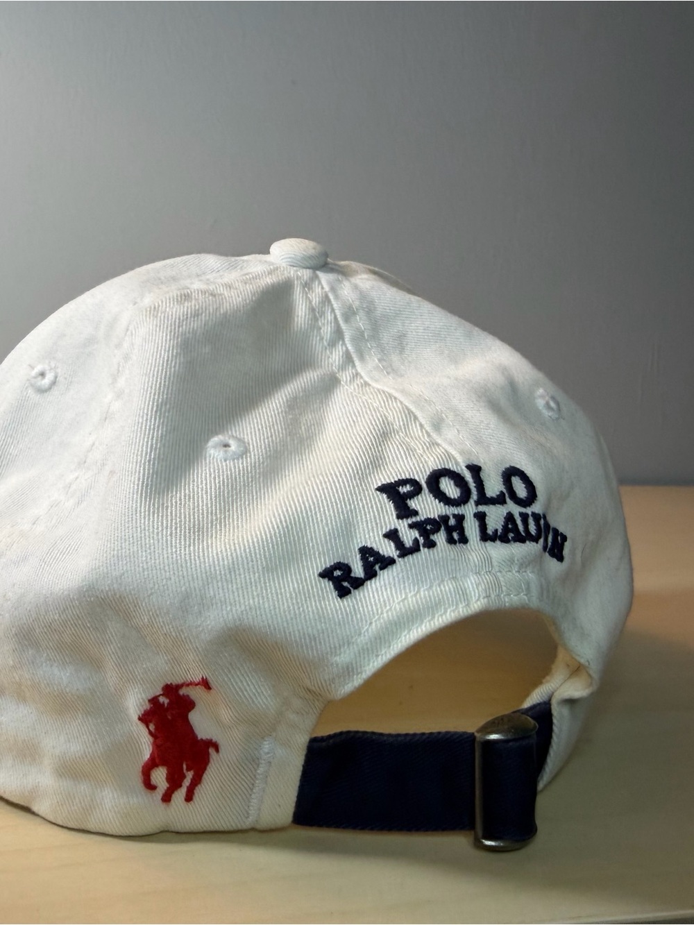 Polo by Ralph Lauren Yellow and Navy Label Cotton Hat - Picture 3 of 5